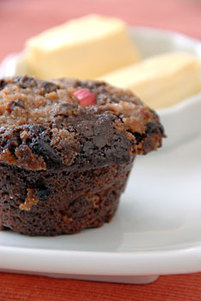 Muffins de ruibarbo