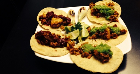 Tacos al pastor veganos