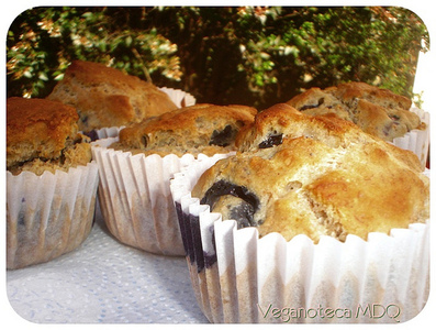 Muffins de arándanos