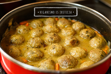 Albóndigas de avena en salsa