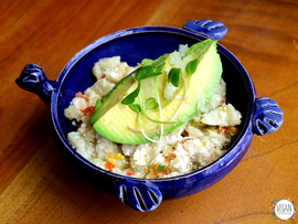 Ensaladilla rusa vegana con crudiqueso de macadamia