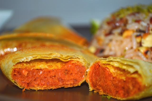 Samosas de calabaza, zanahoria y remolacha