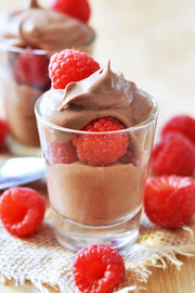 Mousse de chocolate sin gluten