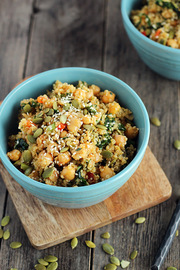 Ensalada de garbanzos y quinoa