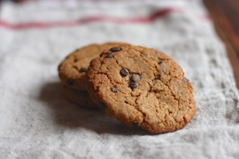 Cookies de chocolate y mantequilla de almendra