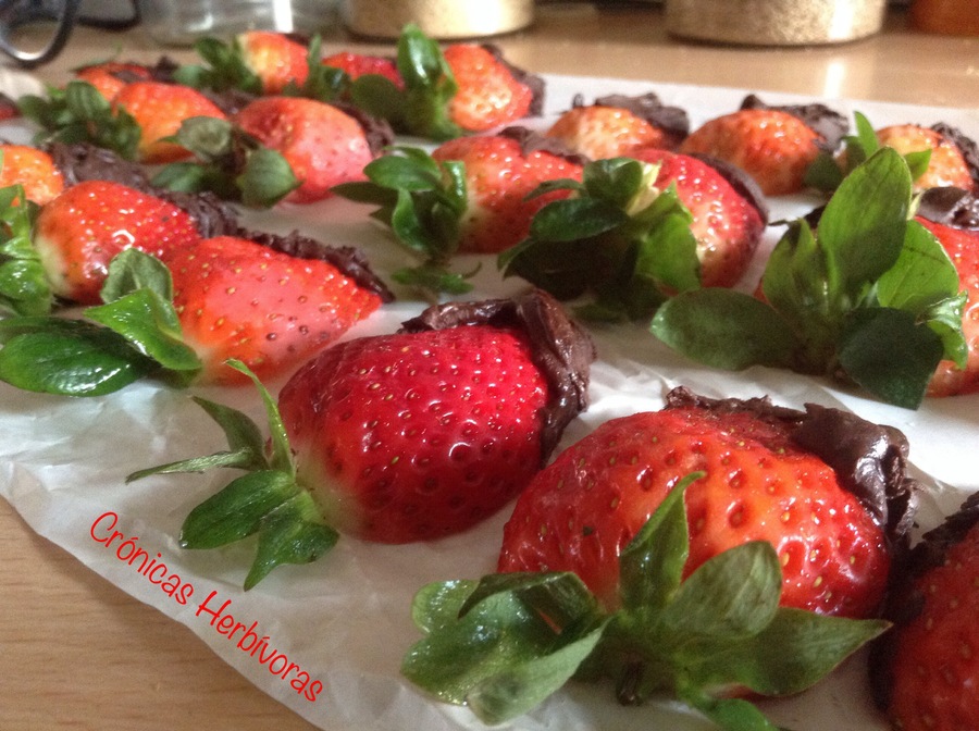 Fresas con chocolate