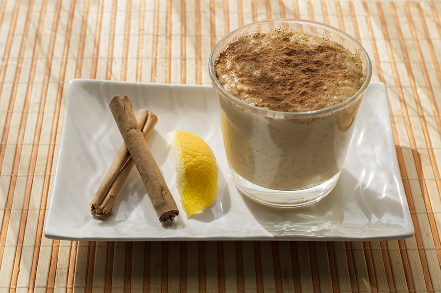 Arroz con leche vegano con toque oriental