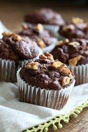 Muffins de banana y chocolate