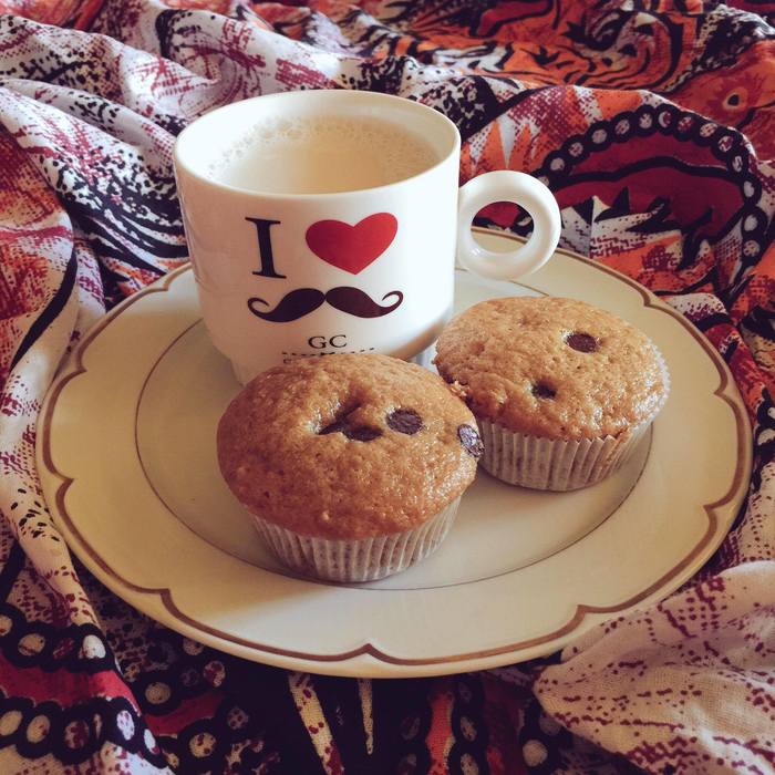 Muffins con chispas de chocolate