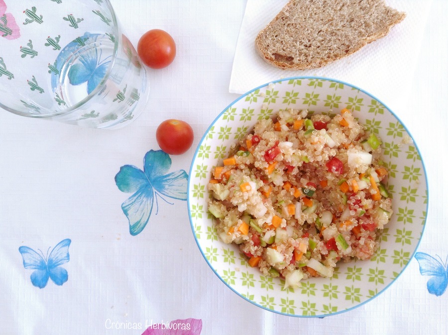 Ensalada rápida de quinoa