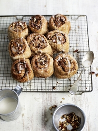 Bollos de canela con arce integral