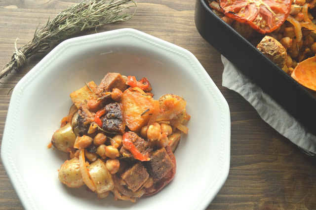 Seitán al romero al horno