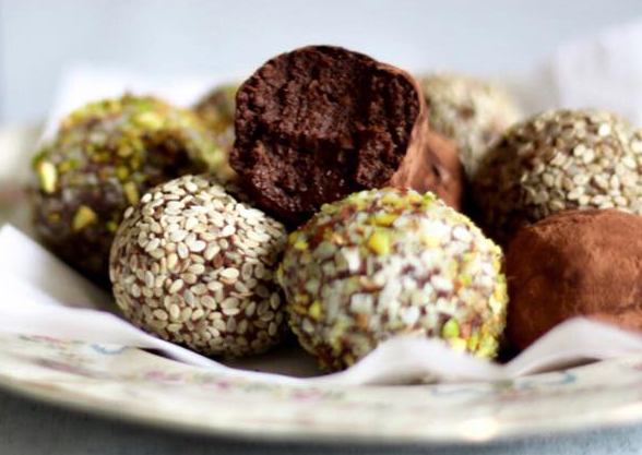 Trufas de chocolate sin gluten