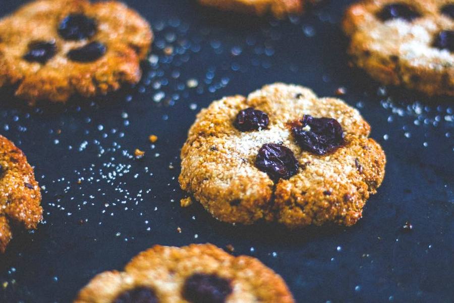 ¡cookies de avena y almendra para merendar!