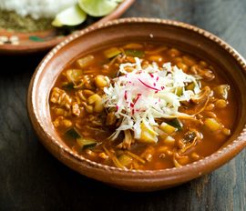 Pozole de setas o champiñones 