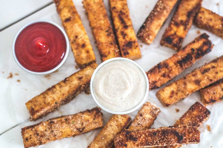 Tofu chips bien ¡crujientes!