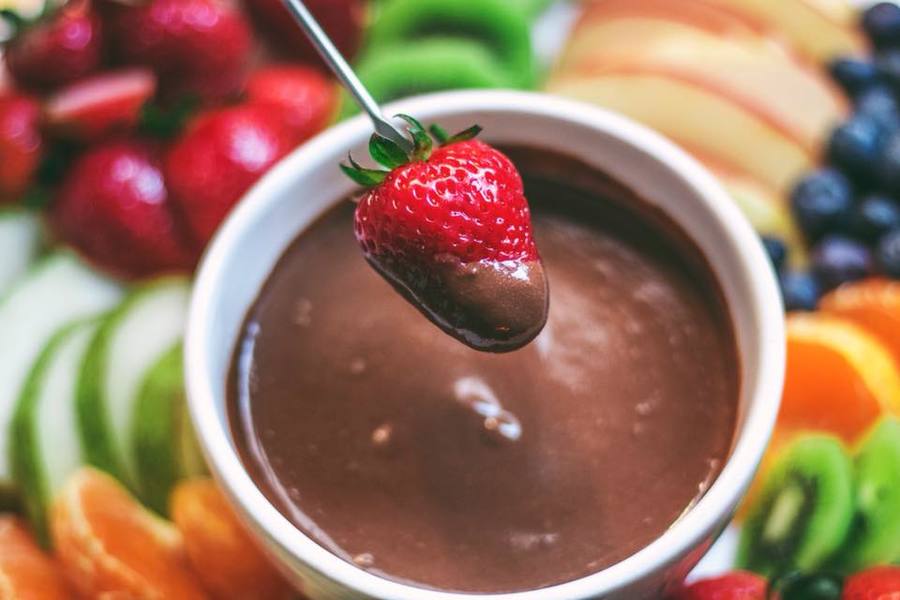 Fondue de chocolate (100% vegan)