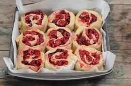 Rolls de frambuesas