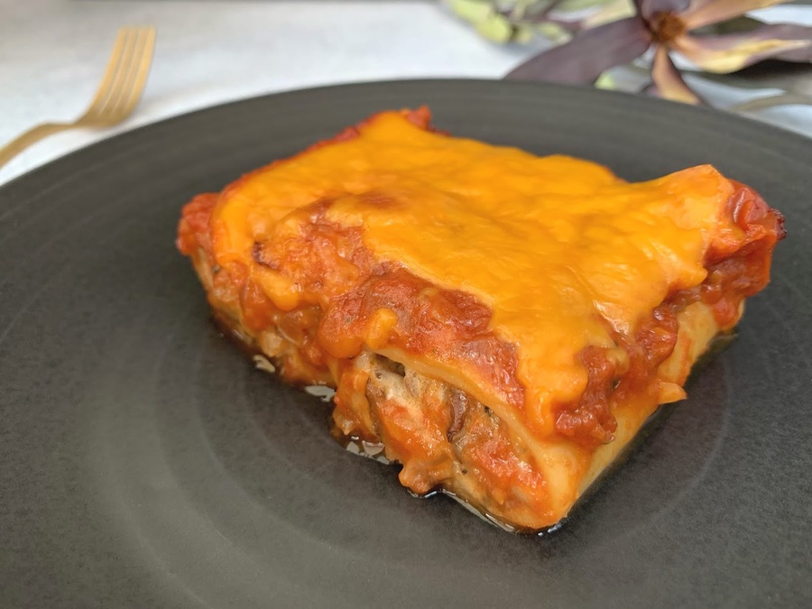 Canelones de setas sin bechamel