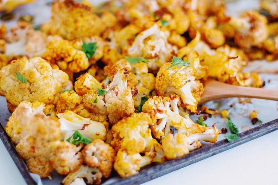 Coliflor con un toque picante