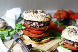 Hamburguesas mediterránea veganas