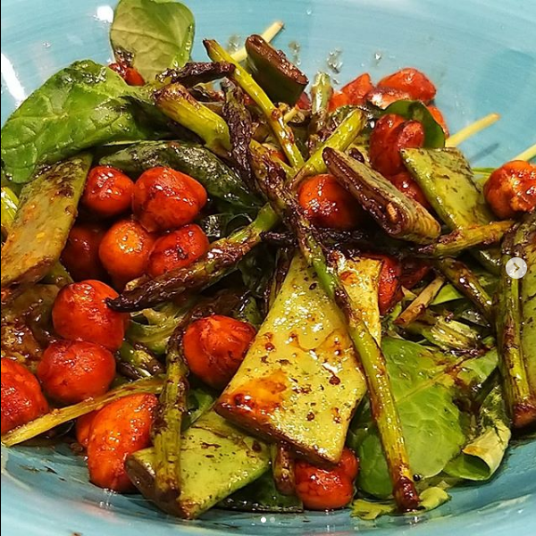 Ensalada de garbanzos con vinagreta