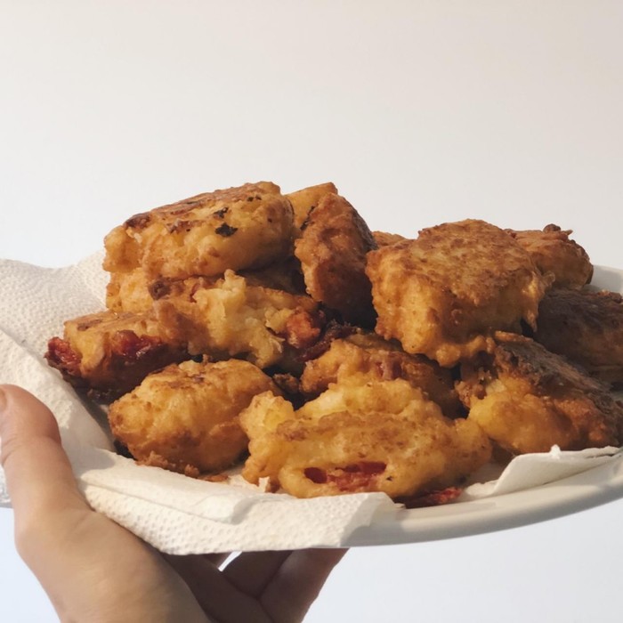 Croquetas de arroz veganas