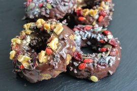Donuts  Raw de Chocolate con Especias Festivas