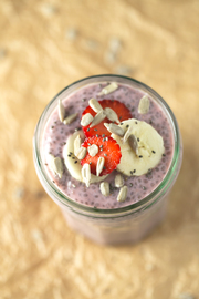 Pudin de Chia con fresas