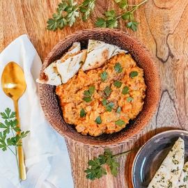 Curry de chícharo y zanahoria