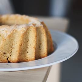 Torta integral de coco & naranja